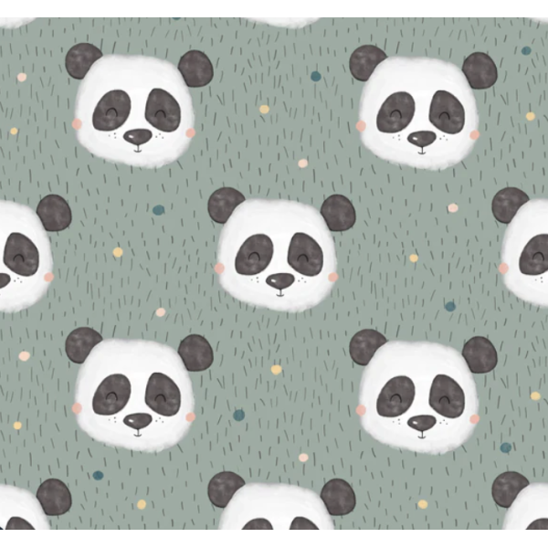 T-shirt panda menthe